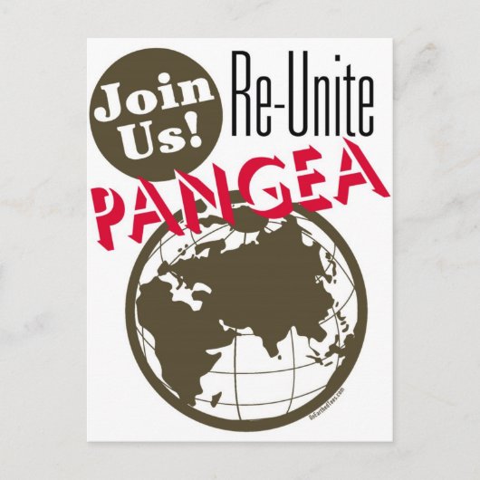 Pangea opnieuw verenigen briefkaart (Voorkant)
