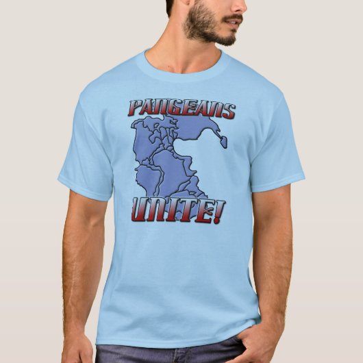 Pangea Unite Geografie T-shirt (Voorkant)