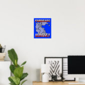 Pangea Verenigt Geografie Poster (Thuiskantoor)