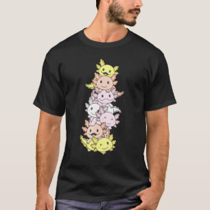 Pangender Fluid Pride LGBTQ Axolotl T-shirt