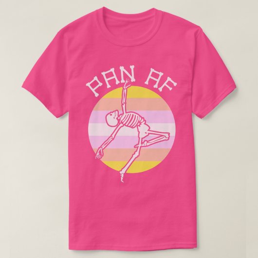 Pangender Gay Skeleton Skeleton Skeleton Sual Iden T-shirt (Design voorkant)
