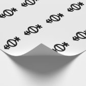 Pangender-gendersymbool Cadeaupapier (Hoek)