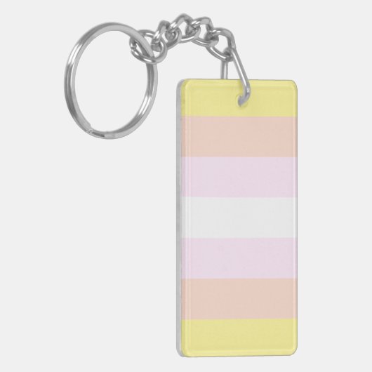 Pangender Pride Flag Sleutelhanger (Voorkant Links)