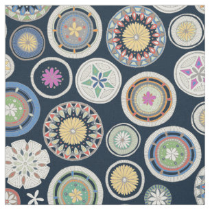 Pango Mandala Indigo Stof