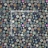 Pango Mandala Indigo Stof (Delen)