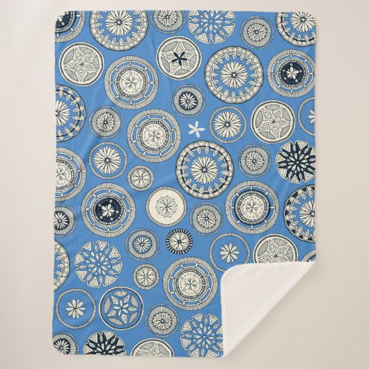 pangoblauw sherpa deken (Voorkant)