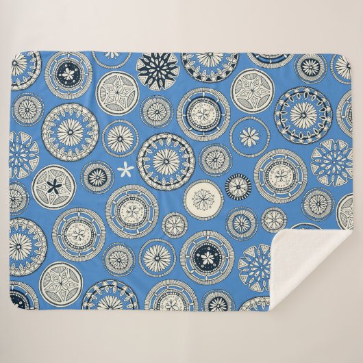 pangoblauw sherpa deken (Voorkant (horizontaal))