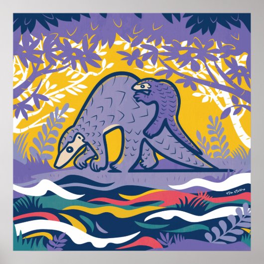 Pangolin Art Poster (Voorkant)