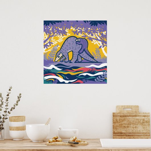 Pangolin Art Poster (Keuken)
