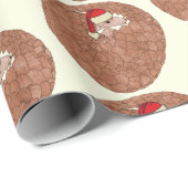 Pangolin Bedreigd Dier Kerst Cadeaupapier (Rol Hoek)