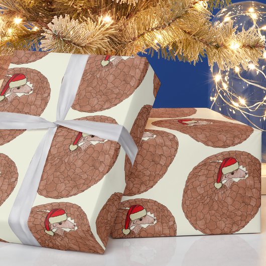 Pangolin Bedreigd Dier Kerst Cadeaupapier