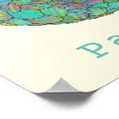 Pangolin bedreigd dierlijk wild Art Green Poster (Hoek)