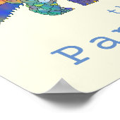 Pangolin Bedreigde Dierenkunst Poster (Hoek)