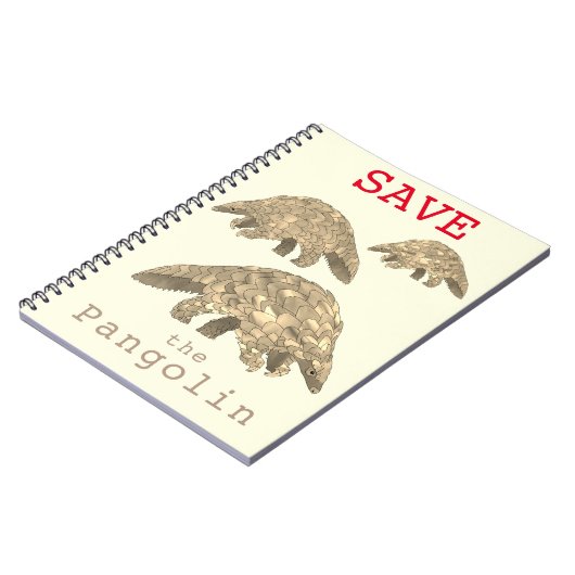 Pangolin bedreigde dierrechten redden Activisme Notitieboek (Linkerzijde)