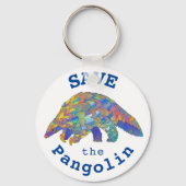 Pangolin bedreigde dierrechten redden Activisme Sleutelhanger (Voorkant)