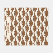 Pangolin Cute Brown met de naam Fleece Blanket Deken (Voorkant (Horizontaal))