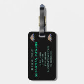 Pangolin Cute Colorful Endangrenary Animal Luggabl Bagagelabel (Achterkant verticaal)