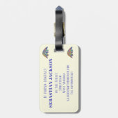 Pangolin Cute Colorful persoonlijke opslaan Bagagelabel (Achterkant verticaal)