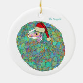 Pangolin Cute Endangered Animal Keramisch Ornament (Achterkant)