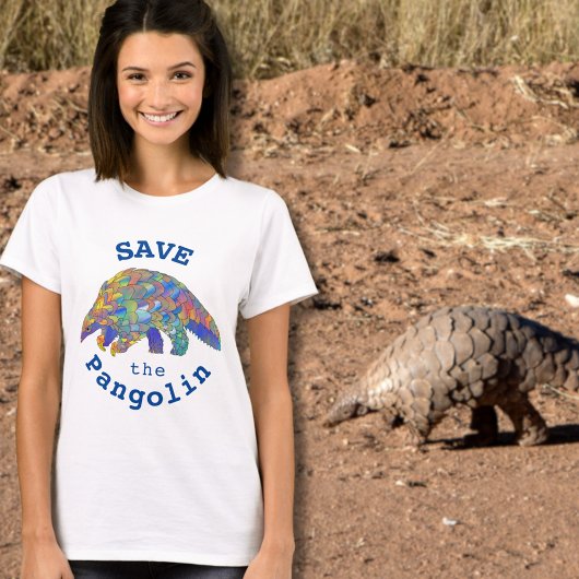 Pangolin Cute Endangered Species Animal Activist T-shirt