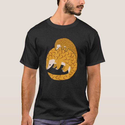 Pangolin Design Grappige moeder en Kind familie Ma T-shirt (Voorkant)