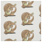 Pangolin die een mandolin speelt stof (Swatch)