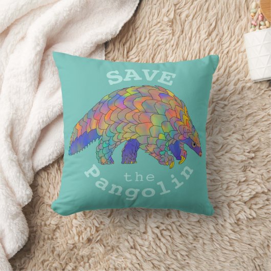 Pangolin dierenrechtenslogan kussen (Deken)