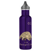 Pangolin Engevaarlijk Animal Rights Art Name Olive Waterfles (Links)