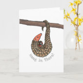 Pangolin 'hang in daar' kaart (Gele Bloem)
