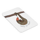 Pangolin 'hang in daar' koelkast magneet (Rechterzijde)