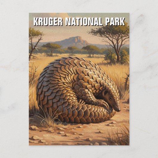 Pangolin in het Kruger National Park in Zuid-Afrik Briefkaart (Voorkant)