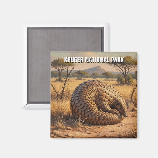Pangolin in het Kruger National Park in Zuid-Afrik Magneet (Voorkant / Achterkant)