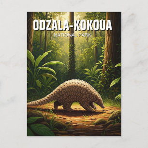 Pangolin in Odzala-Kokoua Nationaal Park Congo Briefkaart