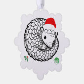 Pangolin Kerstmis Ornament (Links)