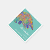 Pangolin Kleurrijke Verjaardagsfeest Servet (Hoek)