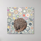 pangolin mandala canvas afdruk (Voorkant)