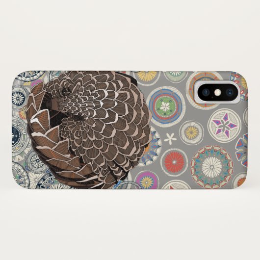pangolin mandala Case-Mate iPhone case (Achterkant (horizontaal))