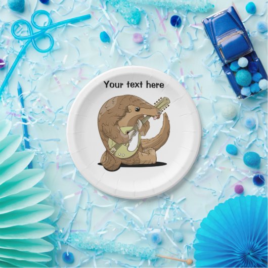 Pangolin Mandolin Papieren Bordje (Feest)