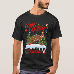 Pangolin Merry Kerstboom Verlichting Santa Pango T-shirt