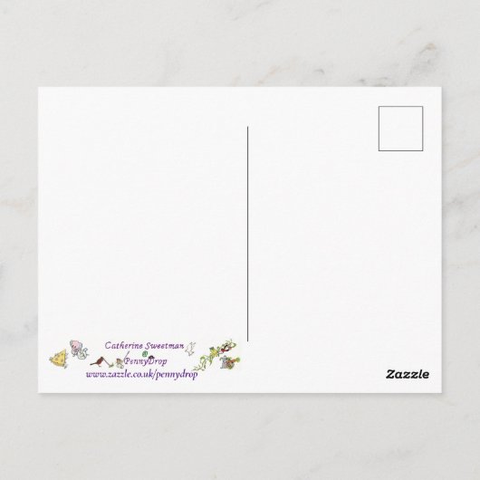 Pangolin opgerolde eenvoudige tekening briefkaart (Achterkant)