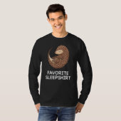 Pangolin Pangolins Nap Sleeping Sleep Pajama Night T-shirt (Voorkant volledig)