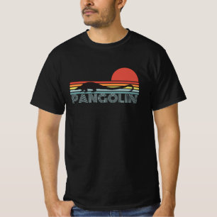Pangolin Retro-stijl T-shirt