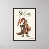 Pangolin Ridder Canvas Afdruk (Voorkant)