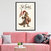 Pangolin Ridder Canvas Afdruk (Insitu (Woonkamer))
