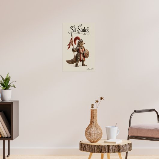 Pangolin Ridder Poster (Woonkamer 3)