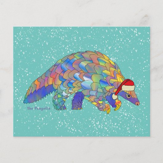 Pangolin Santa Cute Endangered Species Budget (Voorkant)