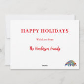 Pangolin Schattigee Bedreigde Soorten Custom Chris Feestdagenkaart (Achterkant)