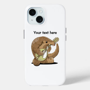Pangolin spelen muziekinstrument iPhone 15 case
