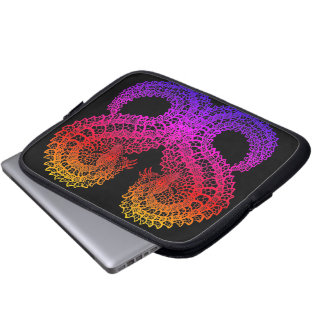 Pangolin tribal patroon laptop hoesje sleeve