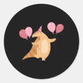 Pangolin viert Sticker (Voorkant)